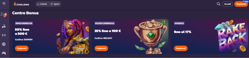 Coolzino Bonuses